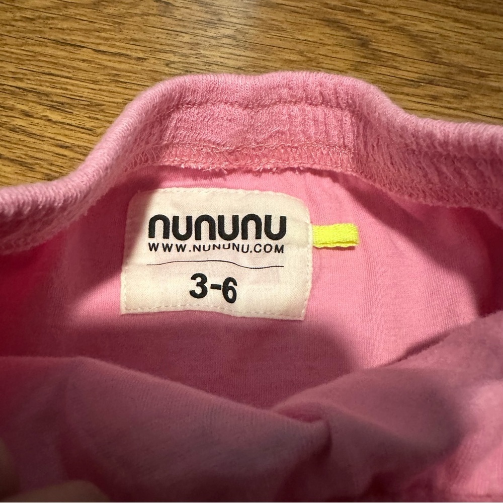 Nununu Pink Kids Bottoms size 3-6 months harem cotton cool unique baby girl lo - Picture 3 of 5
